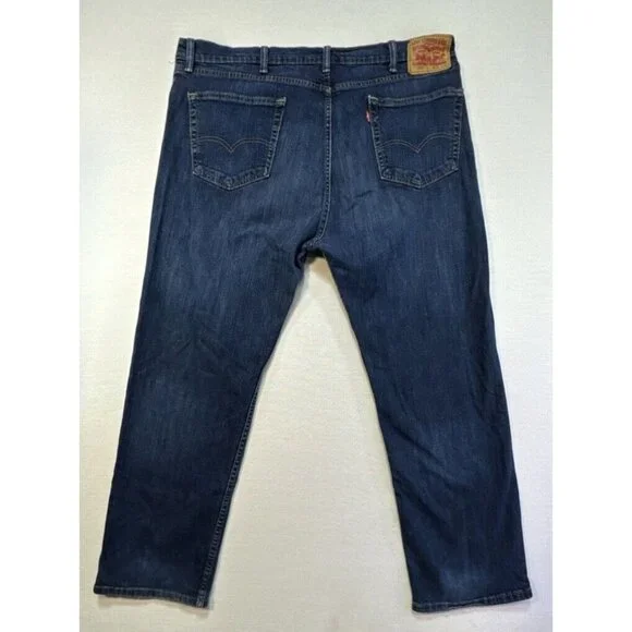 Levi's Men's 505 Regular Fit Jeans 42x30  Medium Wash Straight Leg - Picture 9 of 16